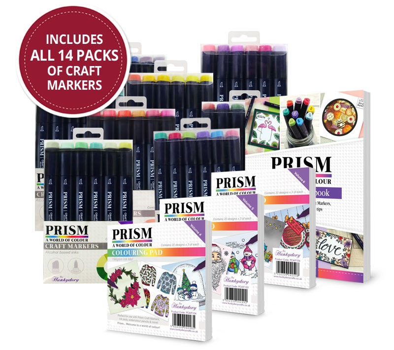 Volume 1 Hunkydory Prism A World of Colour Coloring Pad 