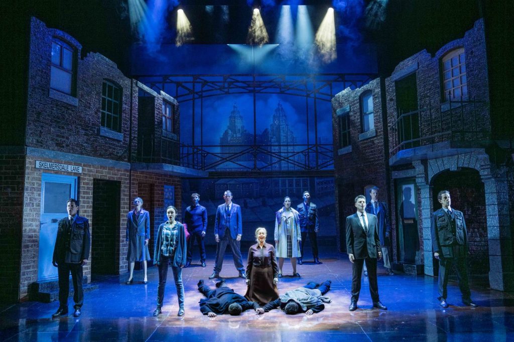 The 2026 Spring tour cast, with Kristofer Harding, of Blood Brothers - Blood Brothers UK Tour 2026 - Photo Credit Jack Merriman